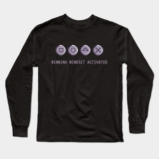 Pixel Power: Winning Mindset Activated Long Sleeve T-Shirt